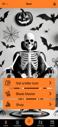 Barbershop app summer vibes design